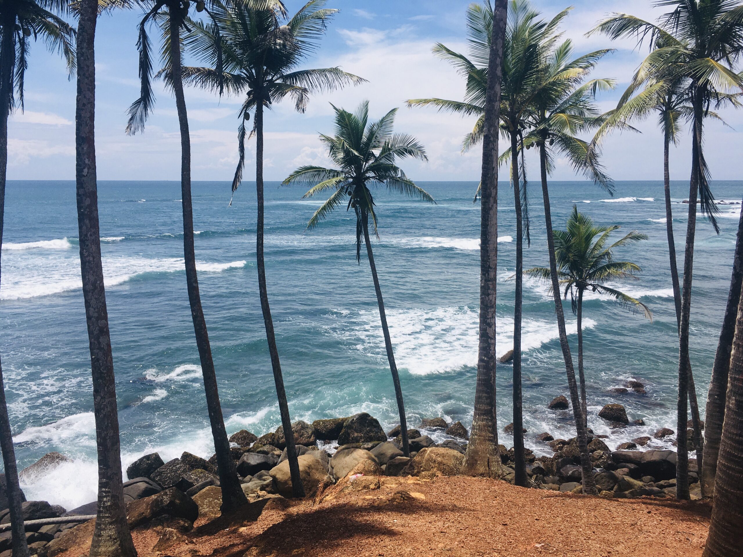 Coastal view at Mirissa, southern Sri Lanka