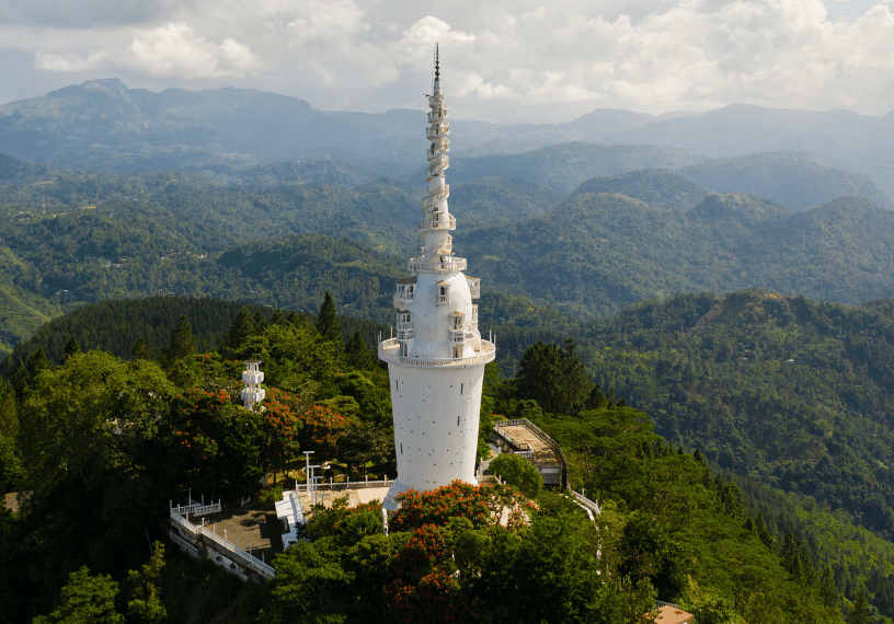Ambuluwawa Tower near Gampola, Sri Lanka